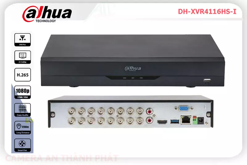 Đầu ghi hình 16 kênh dahua DH-XVR4116HS-I,DH XVR4116HS I,Giá Bán Đầu Ghi DH-XVR4116HS-I Chức Năng Cao Cấp